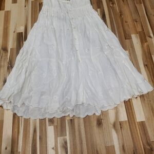 Urban Outfitters White Eyelet Maxi Dress